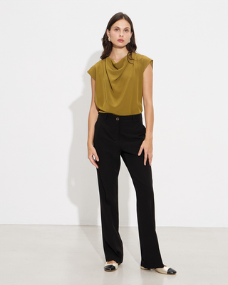 Trouser wide leg, Black, medium