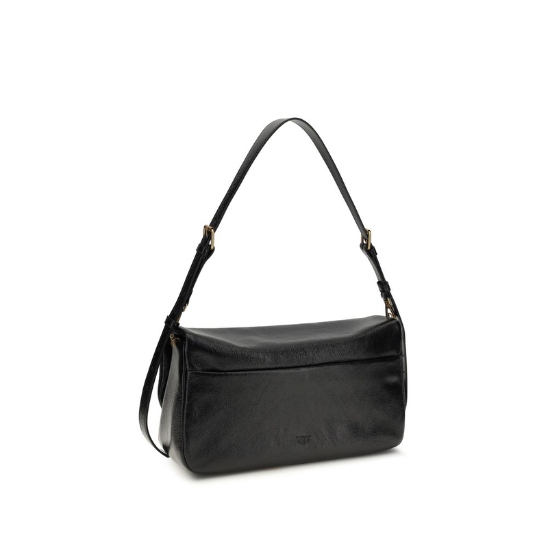 Black calf leather bos taurus shoulder bag-null