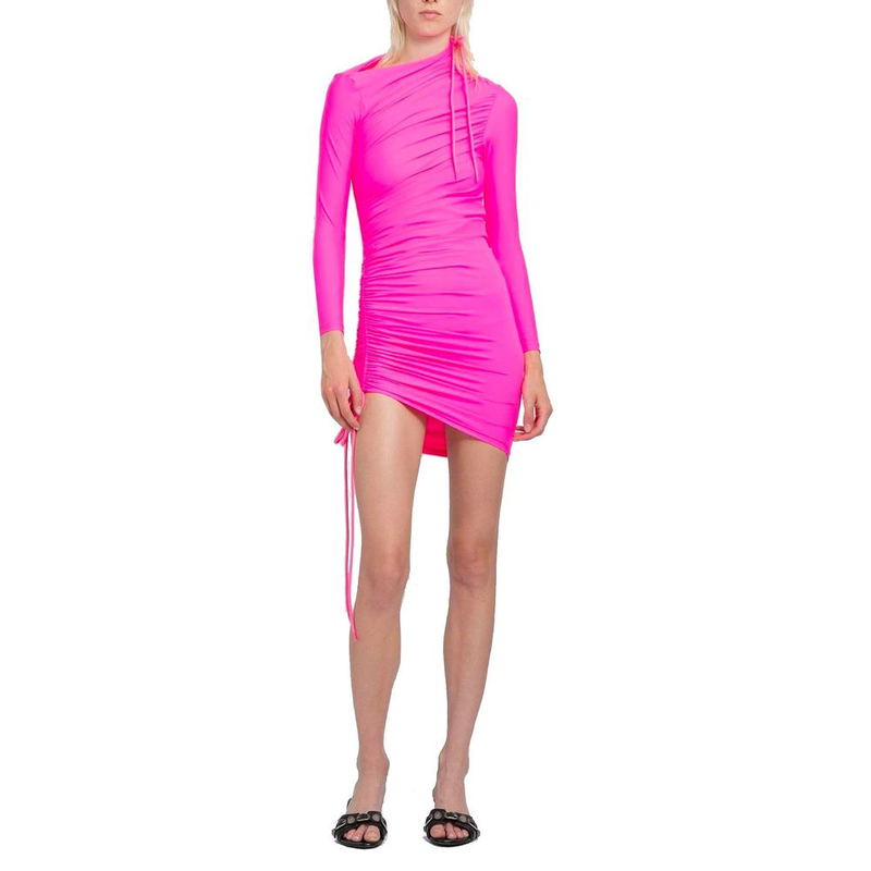 Multicolor polyamide casual dress-null
