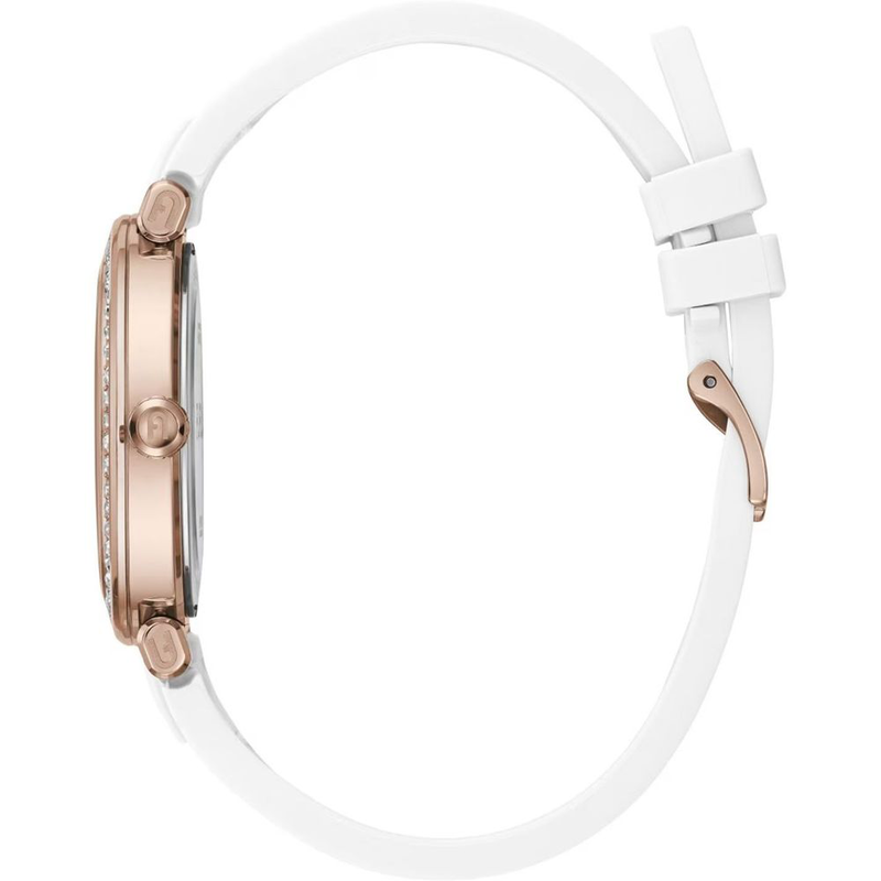 White synthetic dress watch-null