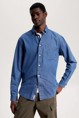 Denim shirt, Denim, medium