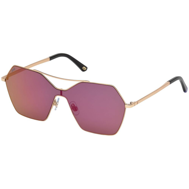 Rose gold metal sunglasses-null