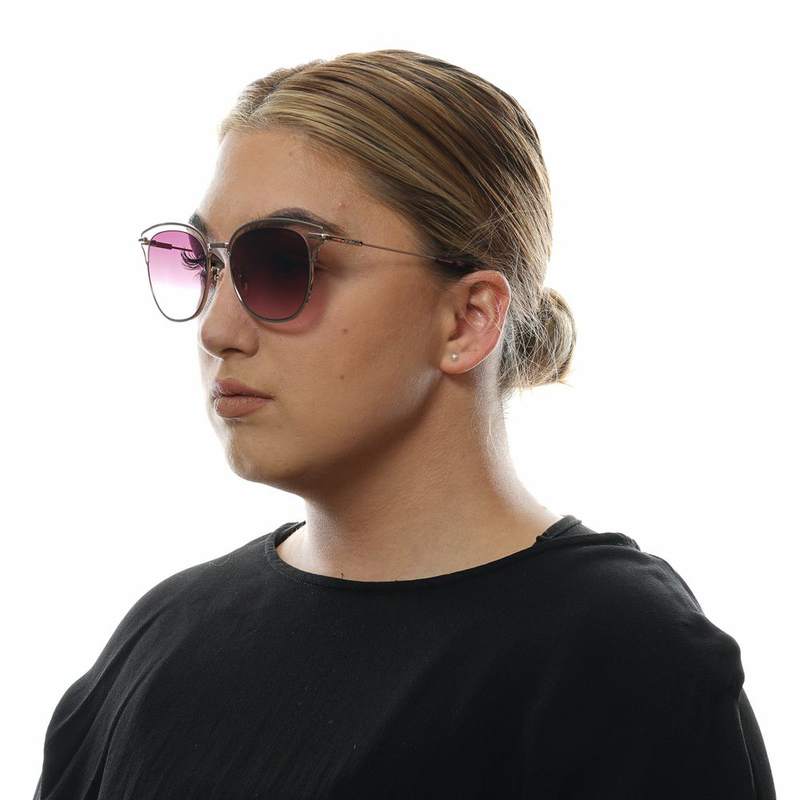 Burgundy metal & plastic sunglasses-null