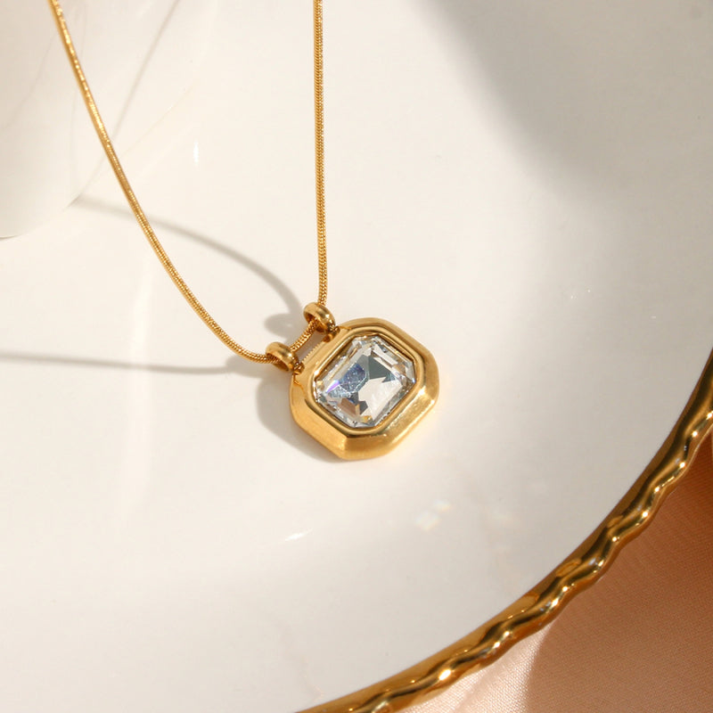 Product image: Zircon stone necklace-null