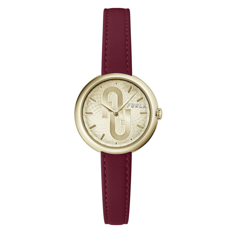 Multicolor leather dress watch-null