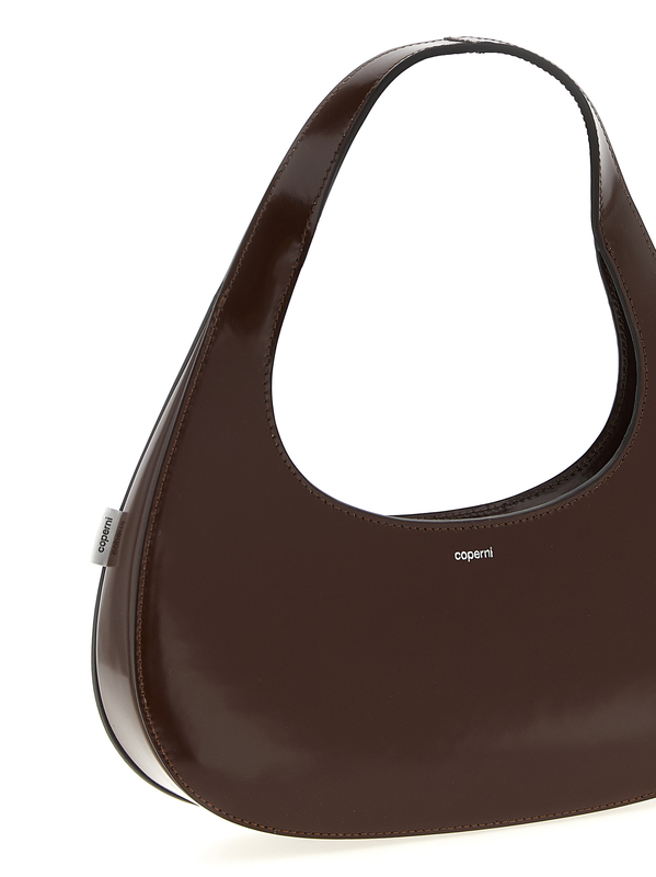 Brown cowhide handbag-null