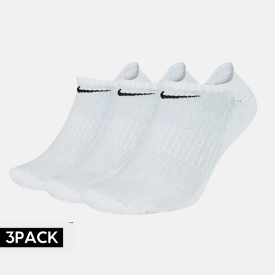 Cushioned no show socks, White, medium
