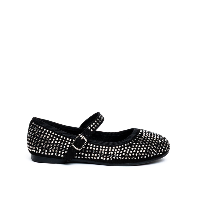 Miss belgini mary jane ballerinas girls shoes with metallic studs-null