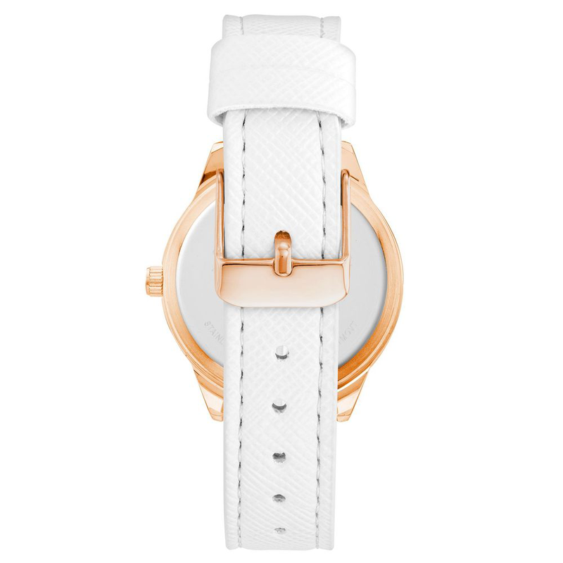 White plastic dress watch-null