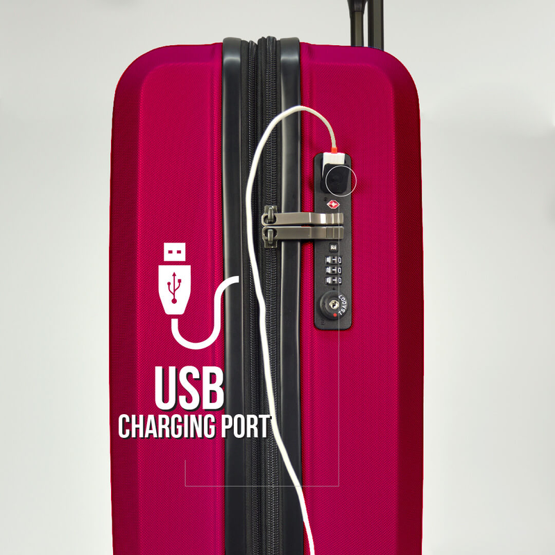 Bg berlin - enduro buy 1 get 1 free promo, set of 2 luggages, grape suitcases image number null