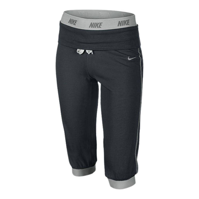 Ya victory tight capri girls, Black / Dk.grey, medium