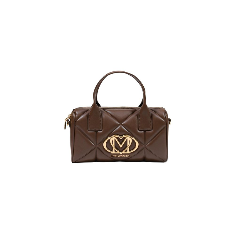 Brown polyethylene handbag-null