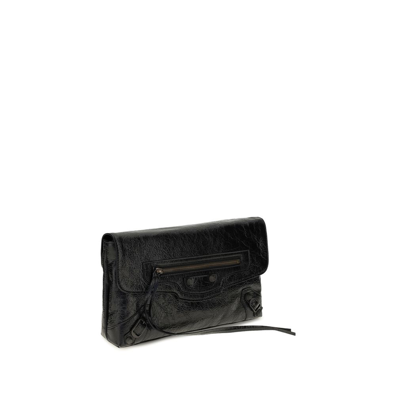 Black lamb ovis aries aries clutch bag-null