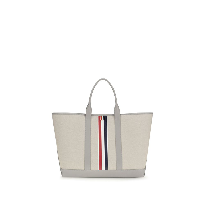 Gray fabric shoulder bag-null