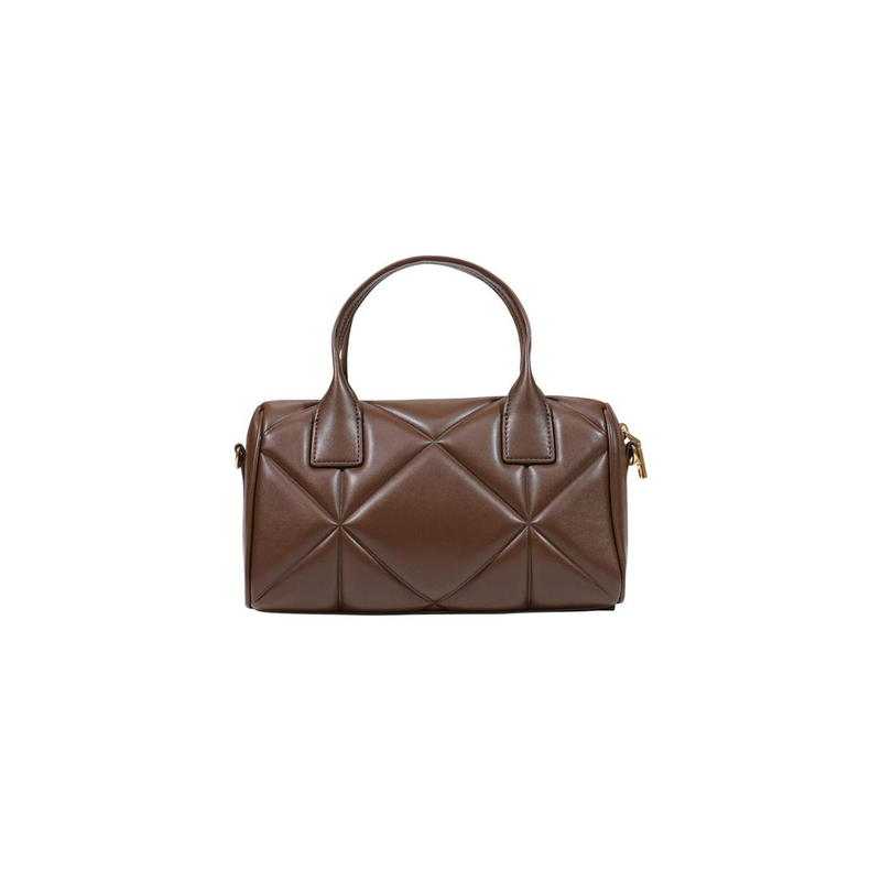 Brown polyethylene handbag-null