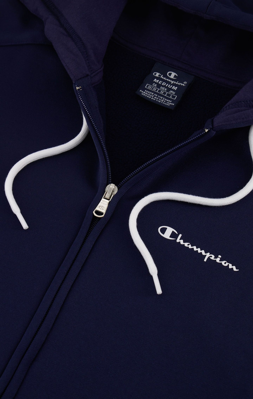 Champion men hooded full zip suit (219401)-blue-null