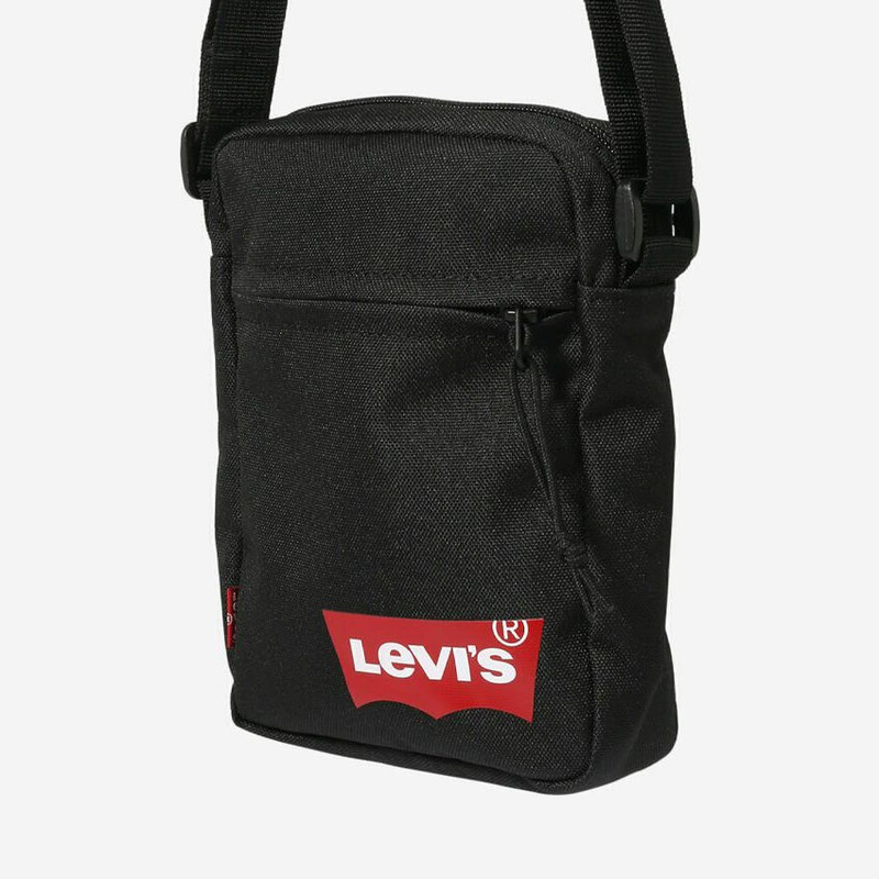 Levis mini crossbody solid batwing logo bag black red 229095-0208-0059 image number null