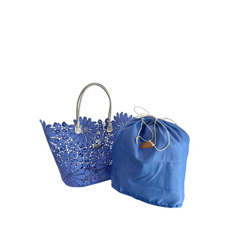 Blue pu women handbag-null