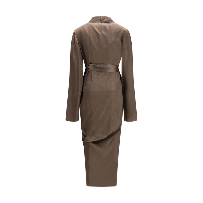 Brown copper casual dress-null