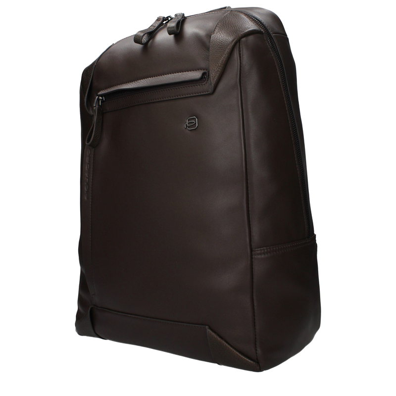 Brown leather backpack-null