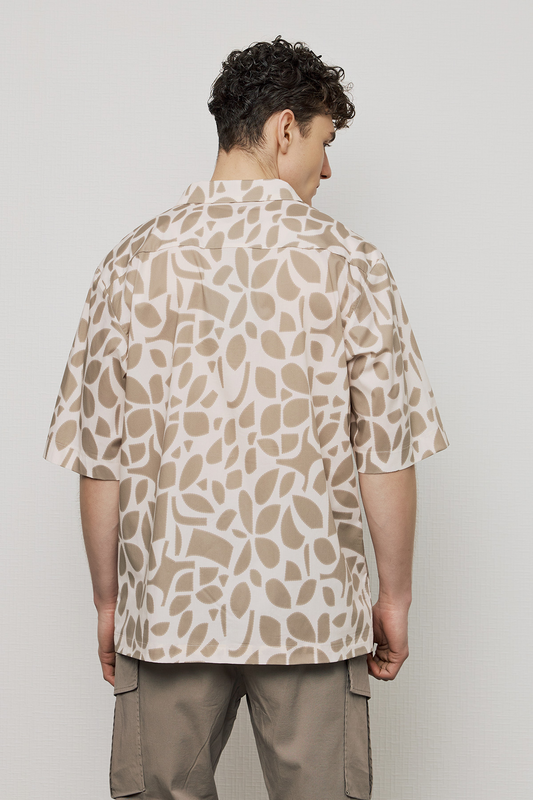 Pcoc floral print s/s cotton shirt image number null