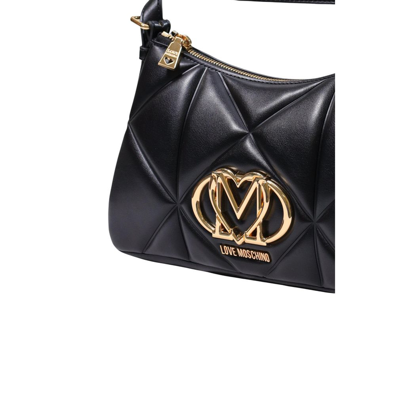 Black polyethylene handbag-null