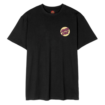 Santa cruz wagon dot chest t-shirt, Black, medium