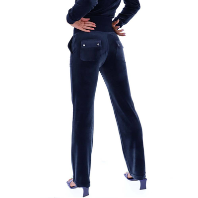 Juicy Couture classic velour del ray pocketed bottoms, Night Sky, medium