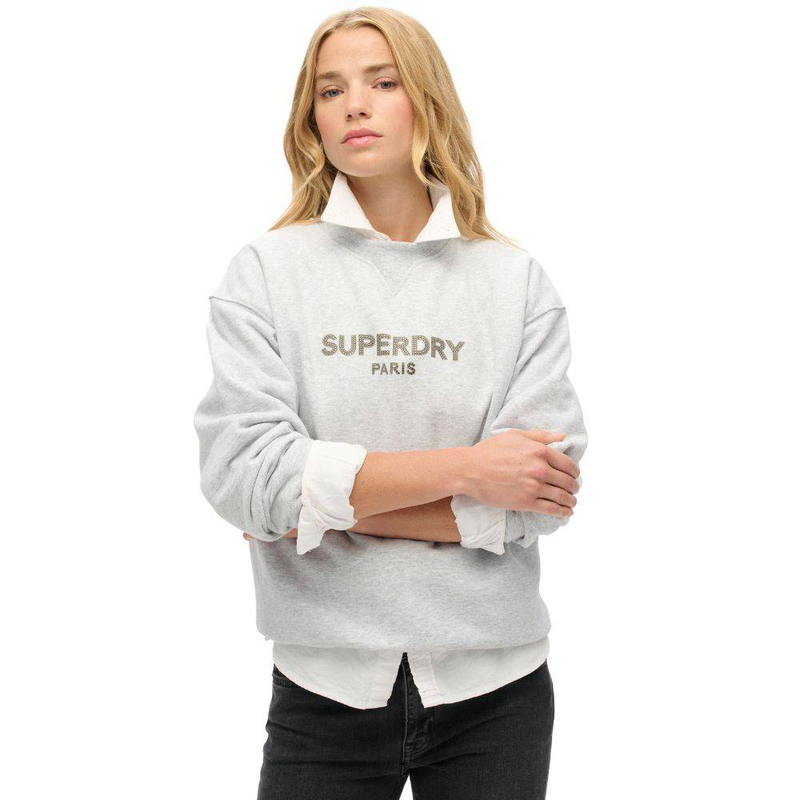 Sport luxe loose crew sweat-null