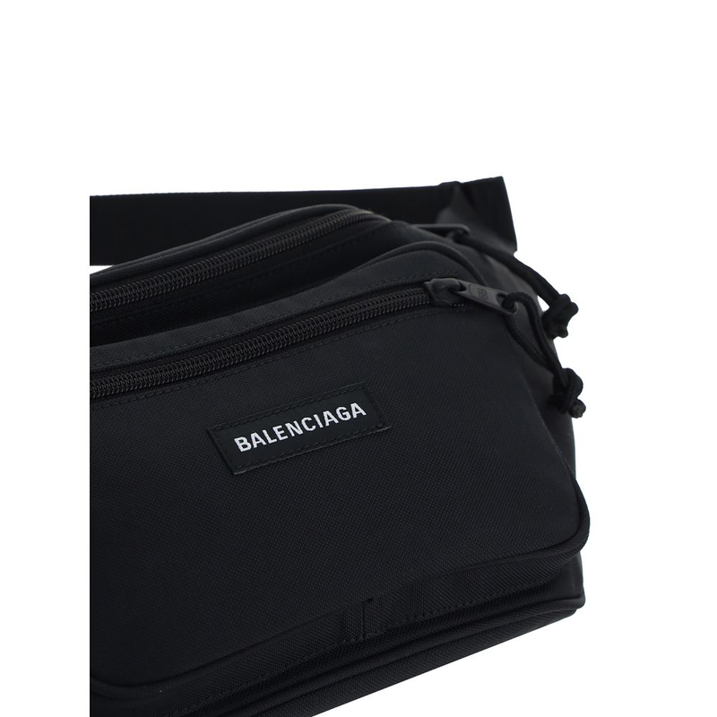 Black polyester clutch bag-null