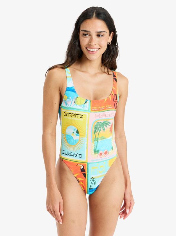 Roxy women's swimwear atlas one piece hl image number null