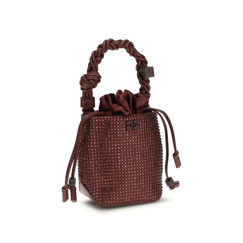 Bordeaux recycled polyester handbag-null