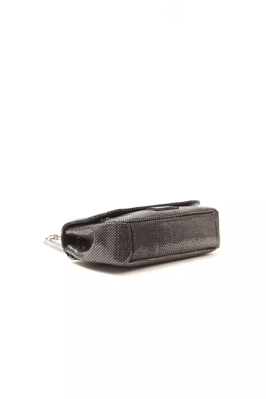 Gray leather women crossbody bag-null