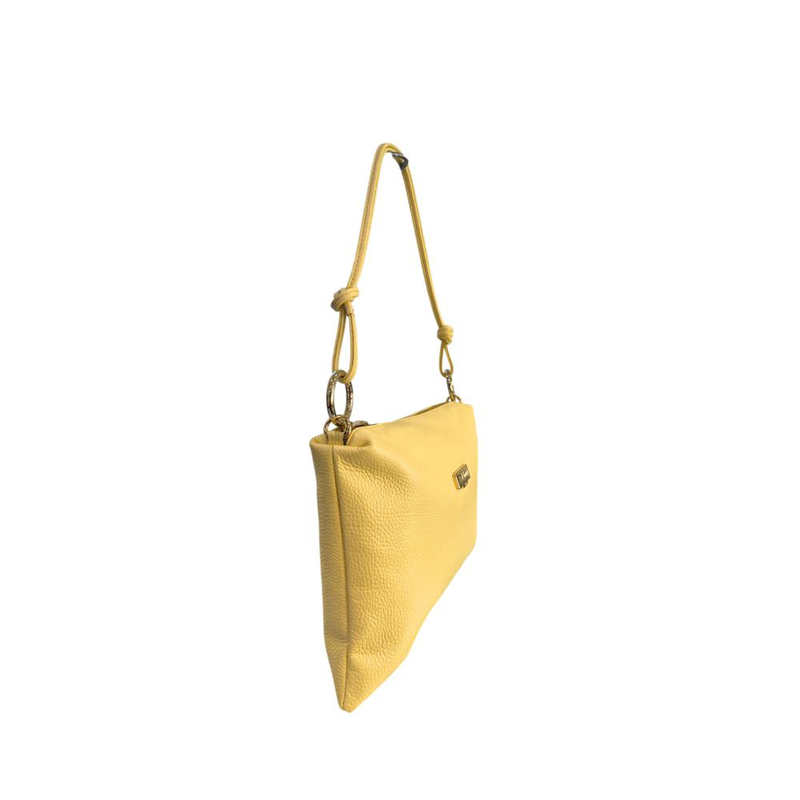 Yellow leather women bag-null