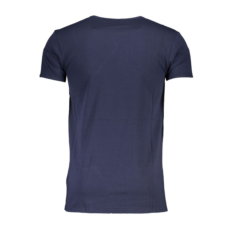 Blue cotton men's t-shirt-null