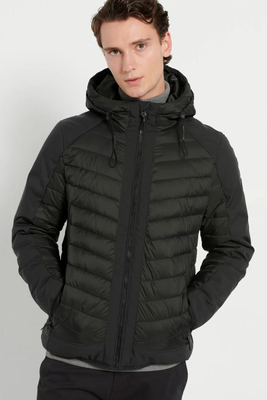 Funkybuddha jacket hoodie, Kkhaki, medium