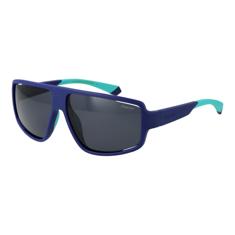 Blue plastic sunglasses-null