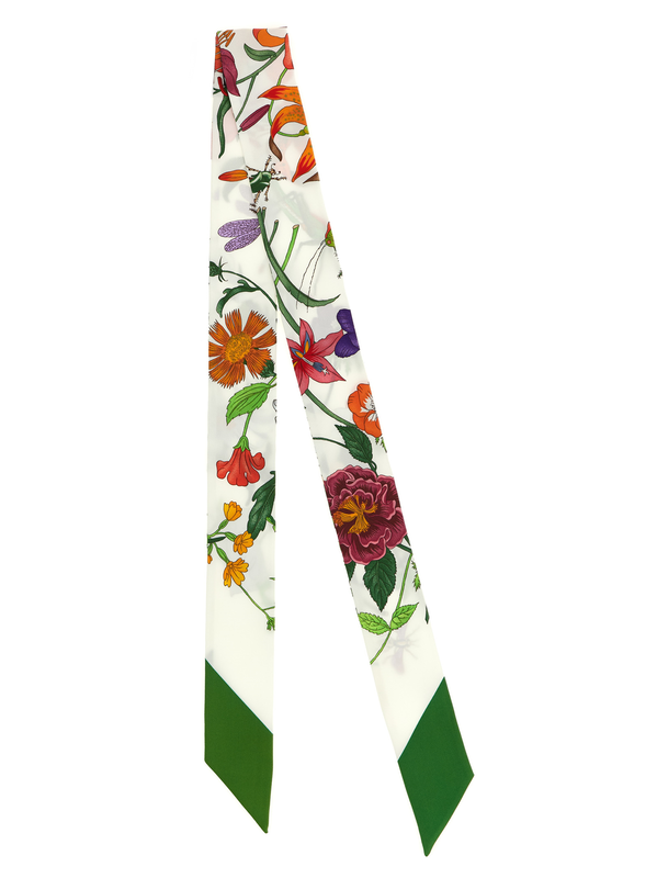 Bicolor silk foulard-null