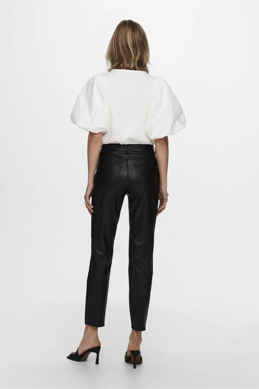 Only emily faux leather pants-null