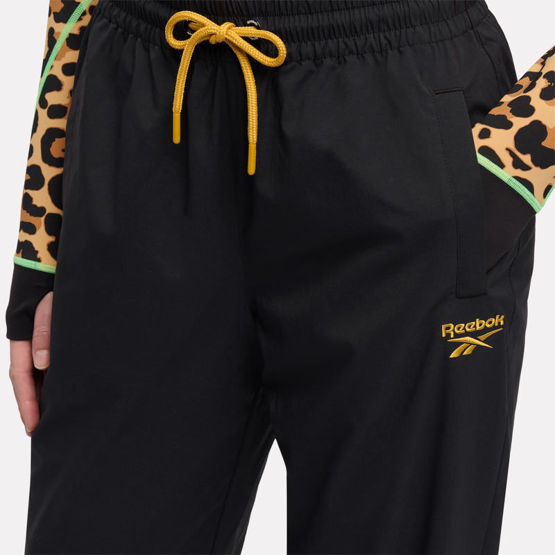 Reebok women's animal print vector track pants-null