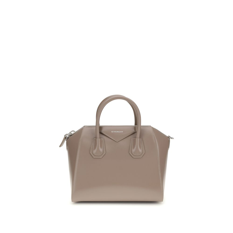 Gray calf leather bos taurus handbag-null