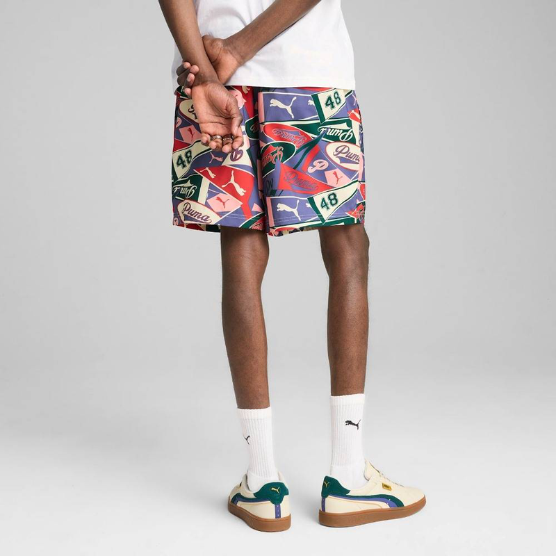 Wardrobe essentials sports legacy aop relaxed shorts 6’’ wv image number null
