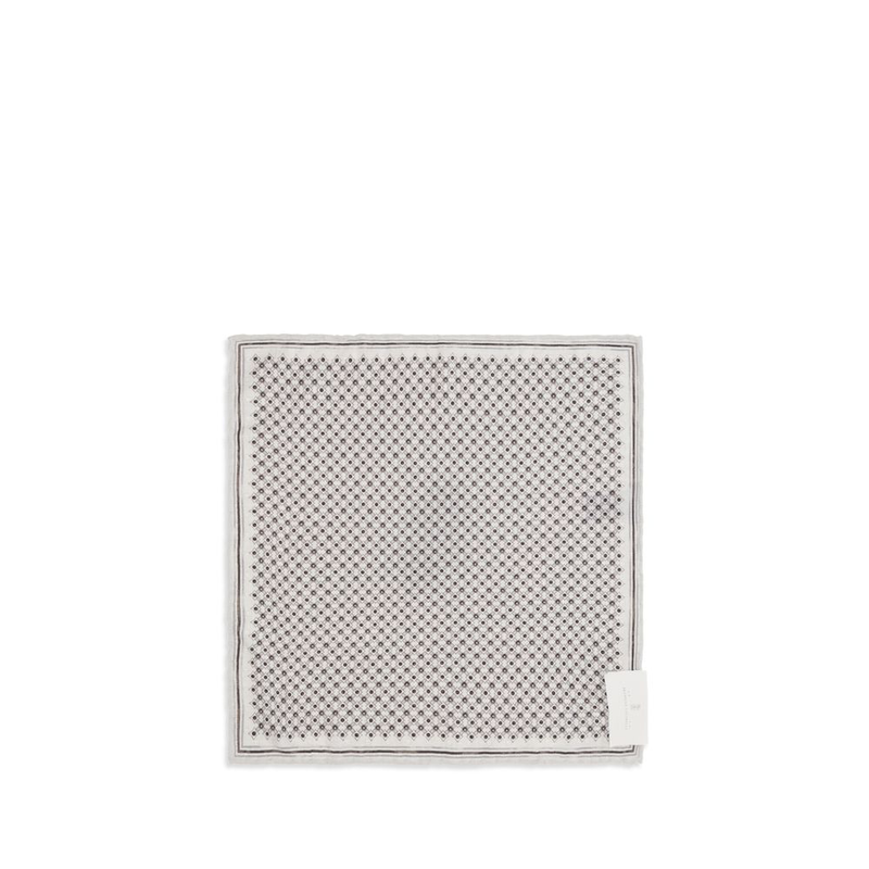 Gray silk scarf-null