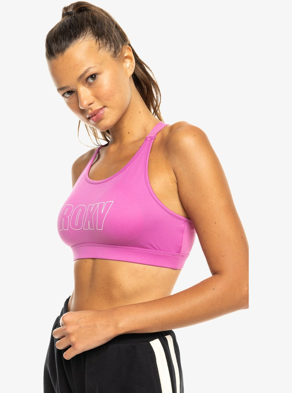 Roxy women's everyday flow - medium impact sport bra-null