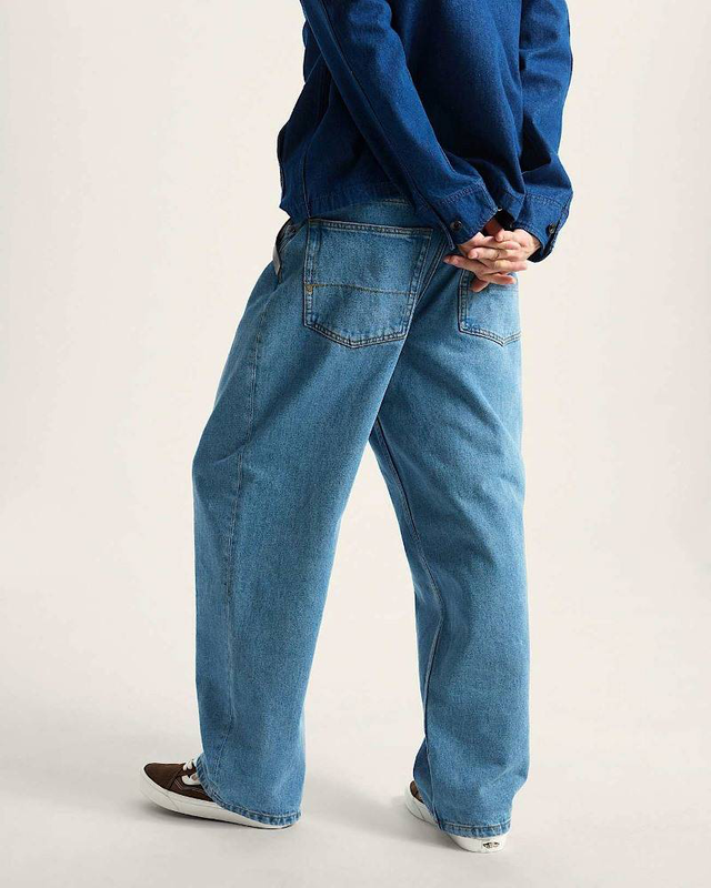 Check-5 baggy denim pant-null