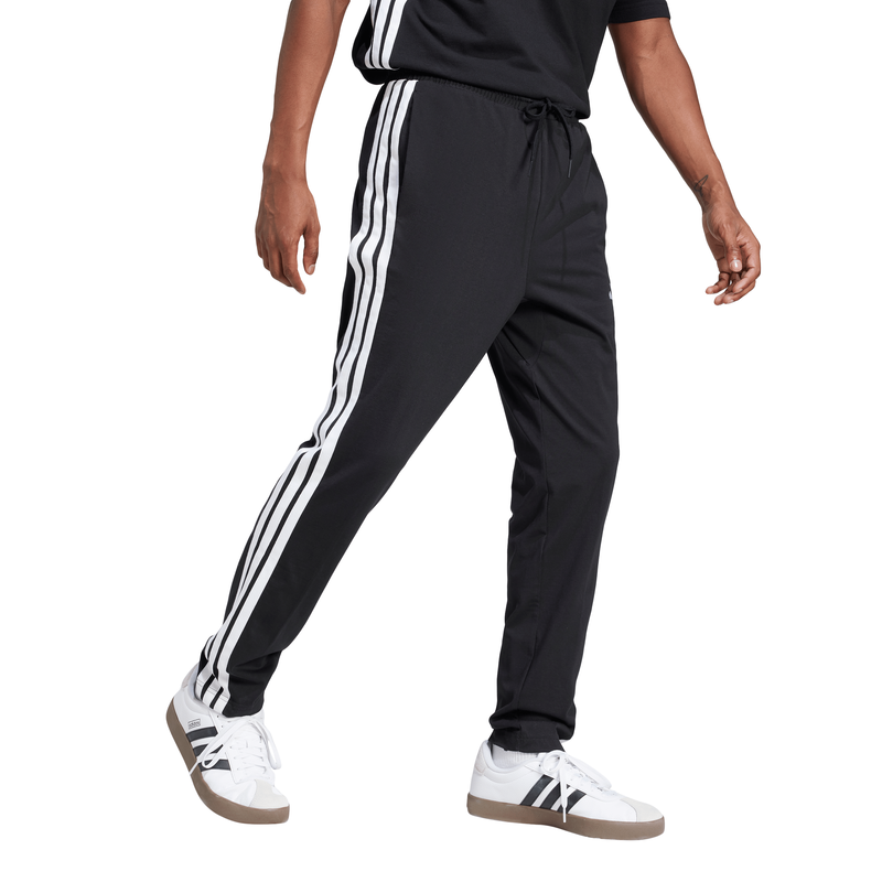 Adidas men's essentials 3-stripes single jersey joggers image number null