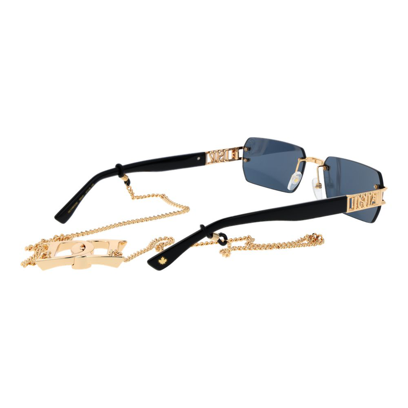 Gold metal sunglasses-null