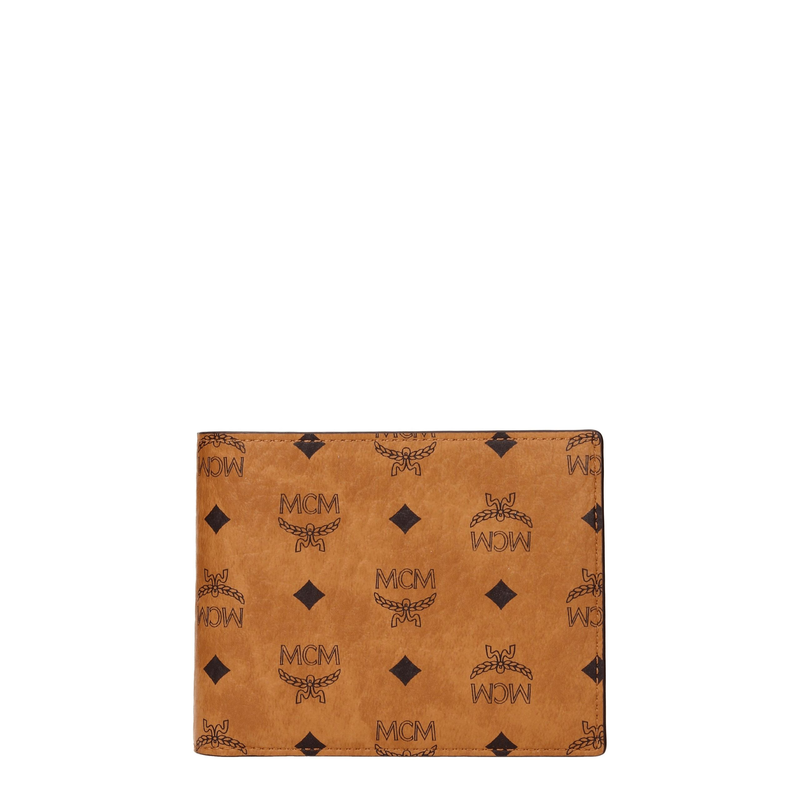 Brown fabric wallet-null
