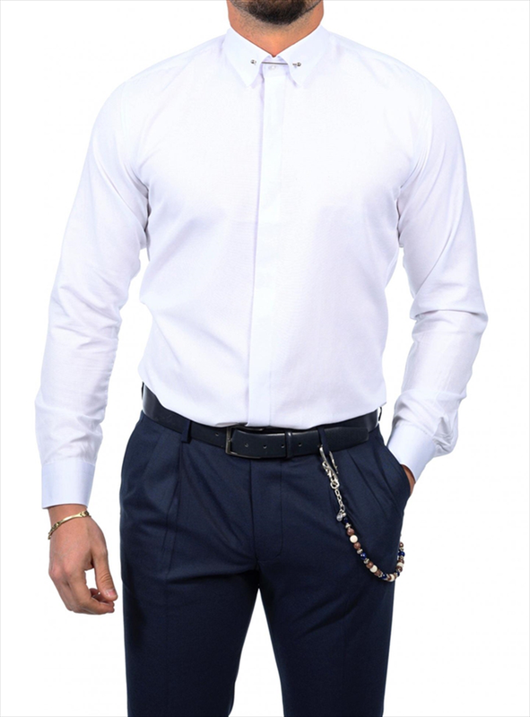 Product image: Dzine oxford collar metal shirt-null
