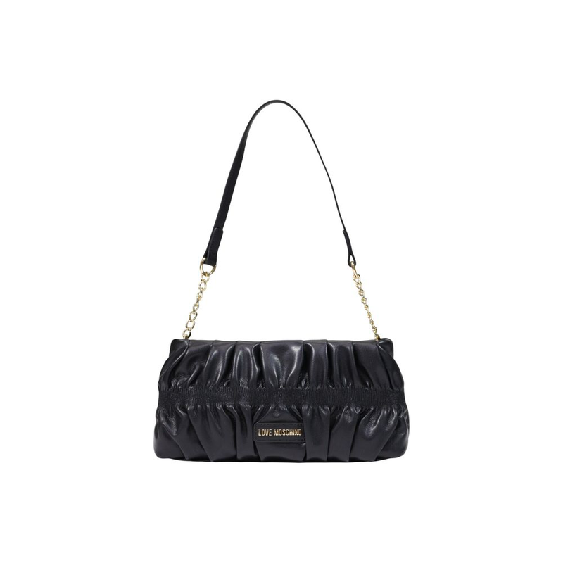 Black polyethylene handbag-null